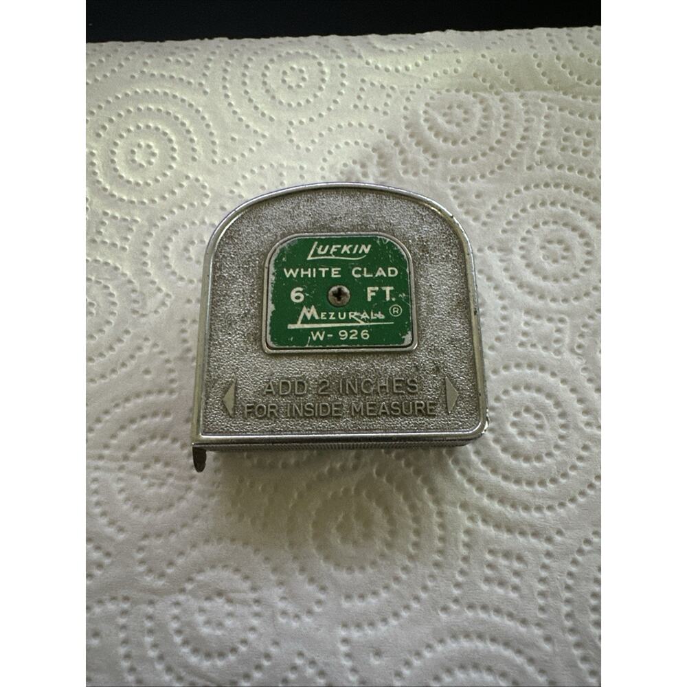 Vintage Lufkin white clad 6-foot Mezurall W-926